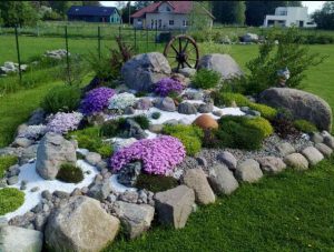 διακόσμηση κήπου με πέτρα