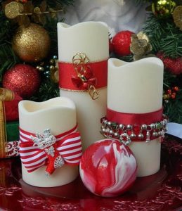 χριστουγεννιάτικα κεριά exypnes-idees.gr