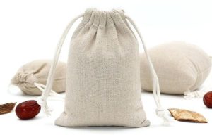 βαμβακερή τσάντα με βότανα