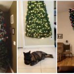 χριστουγεννιάτικη διακόσμηση δέντρου σπίτι με κατοικίδια