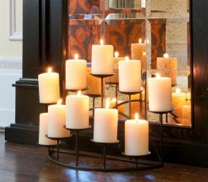 ιδέες κεριά ζεστασιά στο σπίτι