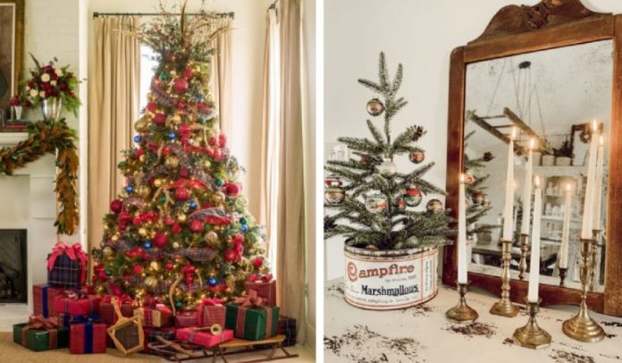 ιδέες για vintage χριστουγεννιάτικη διακόσμηση στο σπίτι