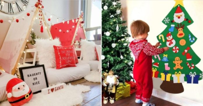 ιδέες για χριστουγεννιάτικηδιακόσμηση του παιδικού δωματίου