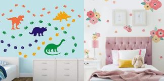διακοσμηση παιδικού δωματιου με αυτοκολλητα τοίχου