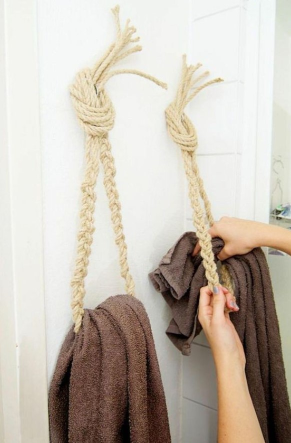 τρόπος να κρεμάσεις πετσέτες μπάνιου