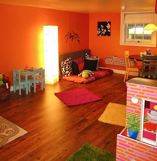 πορτοκαλι playroom
