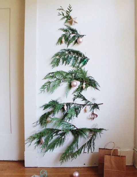 κλαδιά δέντρου τοίχος τοίχο Χριστούγεννα