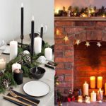 ιδέες για χριστουγεννιάτικο decor με κεριά