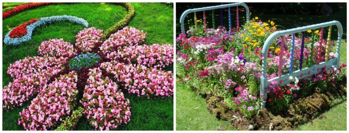 Flower beds: συνθέσεις λουλουδιών για τον κήπο