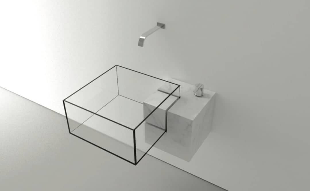 Ιδέες για νιπτήρα μπάνιου σε γεωμετρικό σχεδιασμό