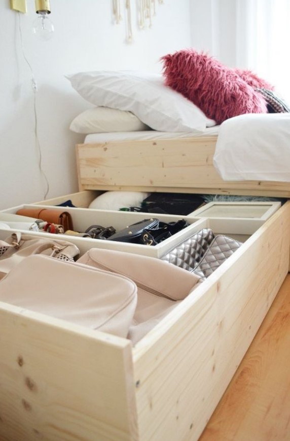 κρεβάτι με σιρτάρι απιοθηκευτικοί χώροι