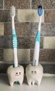 δόντια θήκες πήλινα διακοσμητικά για οδοντόβουρτσες