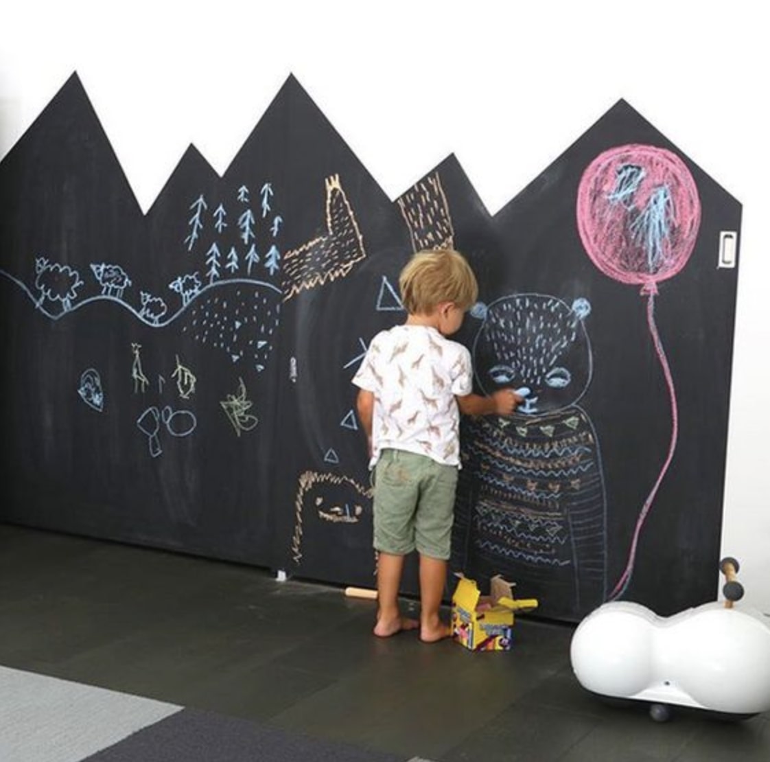 τοίχος κιμωλία παιδικό δωμάτιο κατασκευή χωγραφίες 