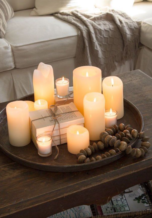 candles plate